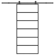 Klizna vrata s priborom od ESG stakla i aluminija 90x205 cm