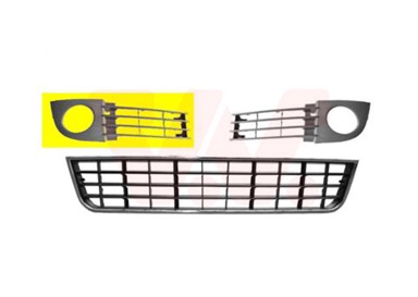 VAN WEZEL Maska branika Audi A6 97-04, prednja desna, 01-, sa maglenkom, otvorena