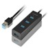 AXAGON USB hub HUE-S2BL USB-A-Hub, 4x USB 3.0, vanjsko napajanje - 1,2 m HUE-S2BL