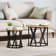 Stolići za kavu, 2 komada, artisan hrast, inženjersko drvo