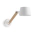 KAVE HOME Zidna lampa u bijelo-natur boji ø 15 cm Muse 
