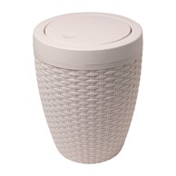 ADDIS Krem kupaonski koš za smeće Rattan Bath Bin Calico, 5 l