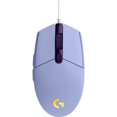 LOGITECH Miš Gaming G102 Lightsync, lilac, optički, 8000dpi, USB