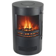 HOME Grijalica FKK 14, električni kamin, 1800 W, crni