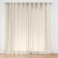 DOUCEUR D'INTÉRIEUR Prozirna zavjesa u prirodnoj boji 400x240 cm Carlin