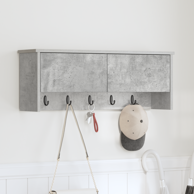 Vješalica za kapute na zidu 80 x 20 x 30 cm, beton siva