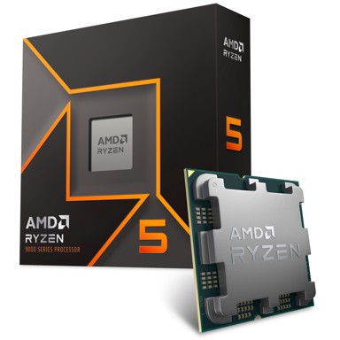 AMD Procesor Ryzen 5 9600X CPU, 6 Kerne, 5,4 GHz, AM5