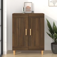 Komoda boja smeđeg hrasta 69,5 x 34 x 90 cm konstruirano drvo