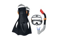 BESTWAY Set za ronjenje 25020, maska, dihalica, peraje, crni
