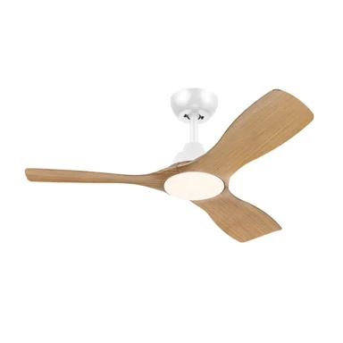 PHILIPS Stropni ventilator s prigušivom svjetiljkom, bijela / drvo