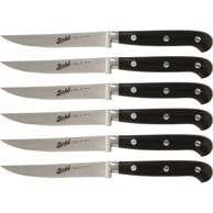 BERKEL Set nazubljenih noževa za steak Adhoc Glossy Black 6-dijelni, crni