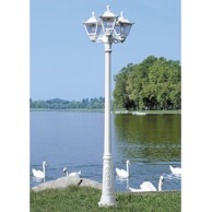 Vanjska rasvjeta podna Ricu Bisso/Golia 3L, bijela prozirna, 2700K, 6W