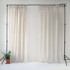 LINEN TALES Bež lanena lagana zavjesa s petljama Daytime, 250 x 130 cm