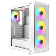 BIT FORCE Kućište SWAN ARGB-4, MIDI, ATX, RGB, bijelo, window, bez napajanja