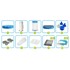 INTEX Montažni bazen 366 x 76 cm, set 10-u-1, 28212
