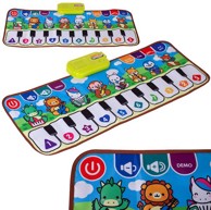 Glazbena podloga klavijature šarene životinje, 80x30cm