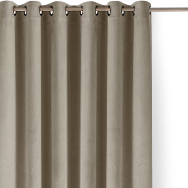 FILUMI Bež zavjesa za djelomično zamračenje od samta 530x225 cm Velto