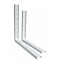 Nosač za klima uređaj 490 x 490 mm, 2 komada, plastificirani bijeli