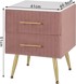 Set od 2 noćna ormarića s 2 ladice od MDF baršuna