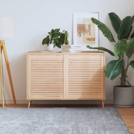 Vrata sa žaluzinama 2 kom od masivne borovine 69 x 59,4 cm