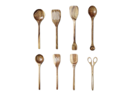 BRABANTIA Set drvenih kuhača, akacija, 8 kom