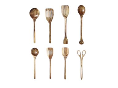 BRABANTIA Set drvenih kuhača, akacija, 8 kom