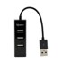 SBOX USB 2.0 Hub H-204, 4 utora, crni