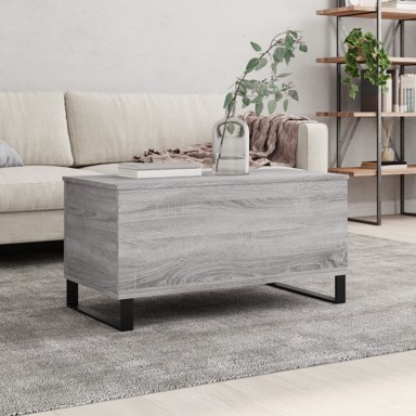 Stolić za kavu siva boja hrasta 90x44,5x45 cm konstruirano drvo
