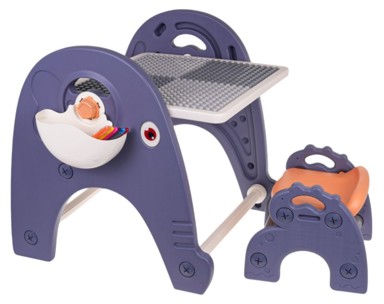 Stol i stolica 4u1 s pločom