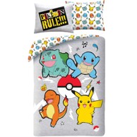 Posteljina Pokemon Starters, 140 x 200 cm