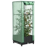 Povišena gredica s pokrovom za staklenik 40 x 40 x 123 cm