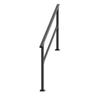 VEVOR Vanjska ograda za 4–5 stepenica, 1380 x 84 x 920 mm, crna