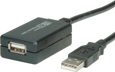 ROLINE Kabel VALUE USB2.0, sa ponavljačem, 12m, crni