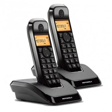 MOTOROLA Telefon S12 Duo, DECT, identifikacija poziva, crni