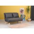 ARTIE Tamno siva sklopiva sofa 120 cm Folde, 120x80x79 cm