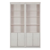 STØRAA Bijela biblioteka od masivnog bora 148x223 cm Anita 