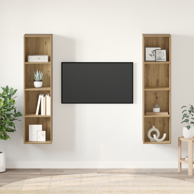 Set TV komoda 2 komada, 37 x 37 x 142.5 cm, smeđa