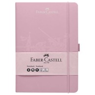 FABER-CASTELL Notes 14,5 × 21 cm, karo, 96 listova, 100 g, s gumicom, rozi (10027826)