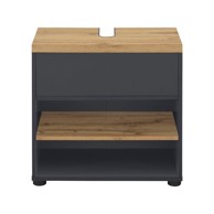 STØRAA Antracitno sivi ormarić za ispod umivaonika u dekoru hrasta 60x57 cm Thessa