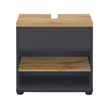 STØRAA Antracitno sivi ormarić za ispod umivaonika u dekoru hrasta 60x57 cm Thessa