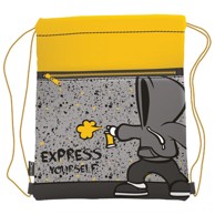 CONNECT Vrećica za tjelesni Express yourself, sivo/žuta