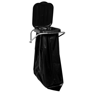 Zidni držač za vreće, crni, 120 l