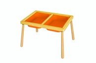 WOODY FASHION Dječji stol Table - Orange