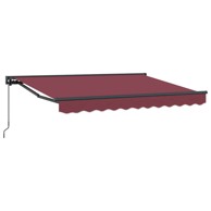 Ručno sklopiva tenda, 3,5 x 2 m, tamnocrvena