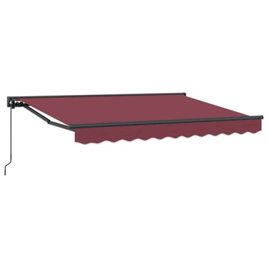 Ručno sklopiva tenda, 3,5 x 2 m, tamnocrvena