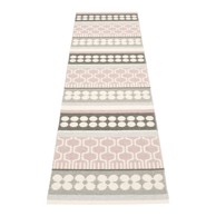 PAPPELINA Unutarnja i vanjska staza Asta Pale Rose 70x270 cm, svijetlo ružičasta/siva