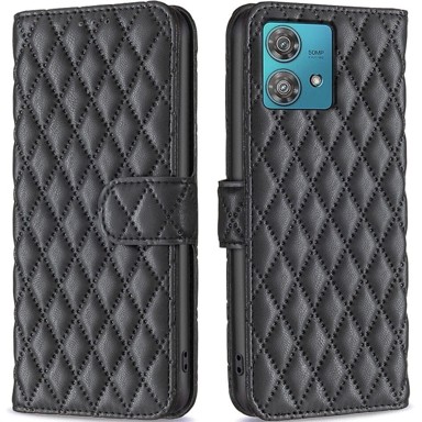 Preklopna futrola za Motorola Edge 40 Neo, novčanik, crna