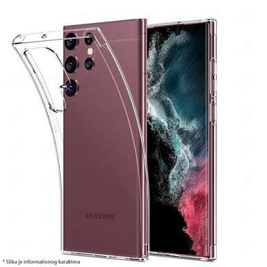 Ultra tanka silikonska maskica za Samsung A8 2018 Prozirna