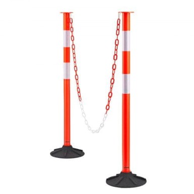 VEVOR Označivači prometa, stupovi, 871 mm, crveni
