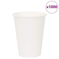 Papirnate šalice za kavu 1000 kom, 12 oz, 300 ml, bijele